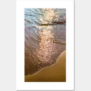 Summer Sand Beach Sunny Sea Reflections Posters and Art